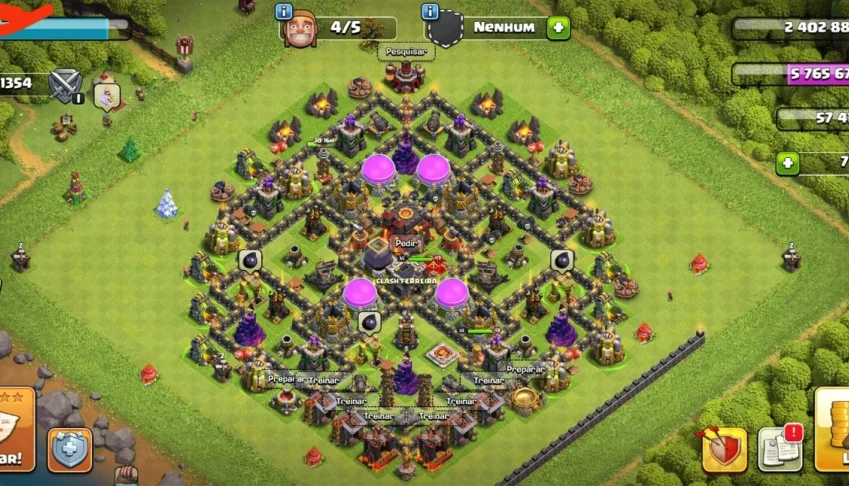 Conta Clash Of Clans Cv 10 recente
