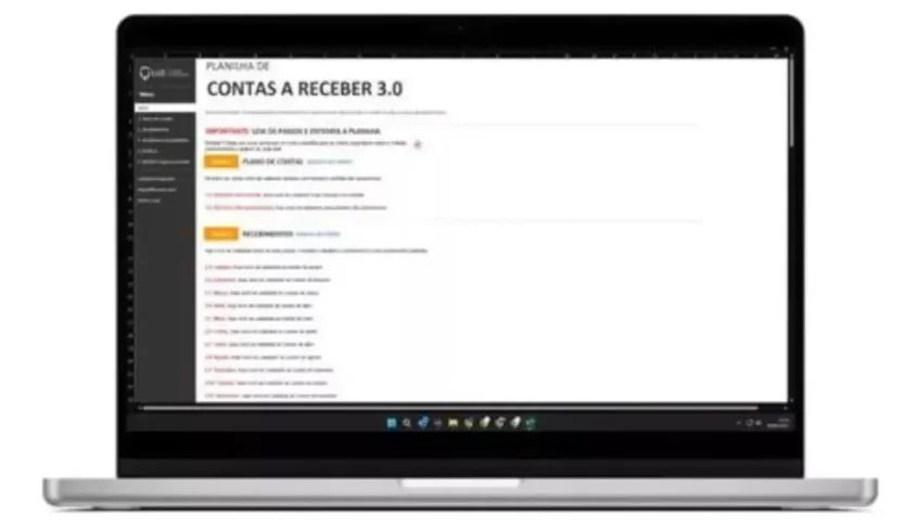 Planilha De Contas A Receber 3.0