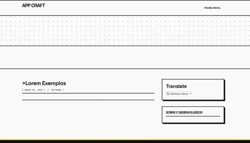 App Craft/ Landing Blogger
