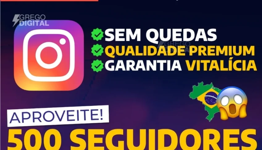 500 Seguidores por 7,99 ⚡