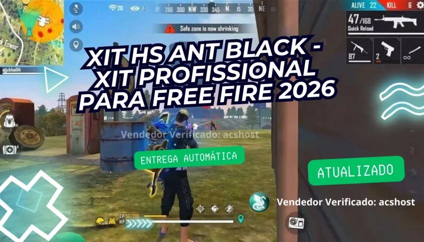 Xit Hs Ant Black - Xit Profissional Para Free Fire 2026