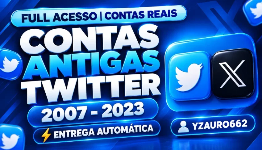 [Menor Preço] Contas Twitter / X Antigas - com Seguidores Re