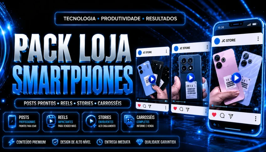 📲 PACK VENDEDOR DE CELULAR - Criativos prontos que vendem