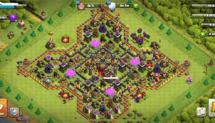 Clash of Clans CV10 - Praticamente Full + de 8k gemas