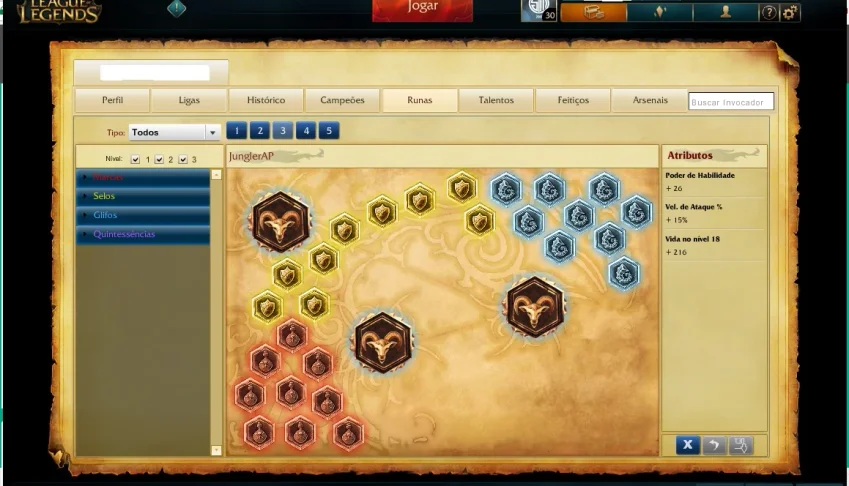 Conta lv 30 Unranked [1/10] / Borda Prata [S6] - 30+ Skins