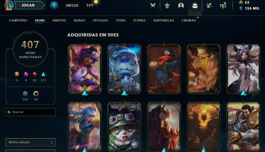 conta do league of legends