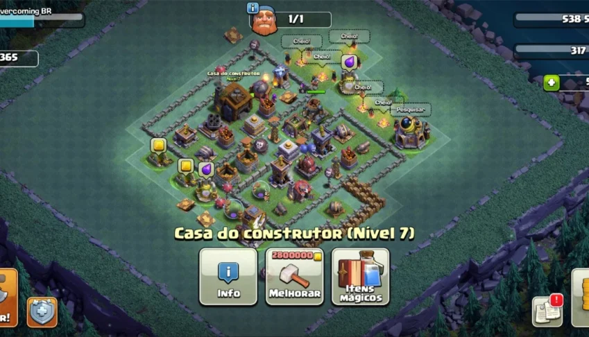 Conta Clash of clans CV 12,CC7