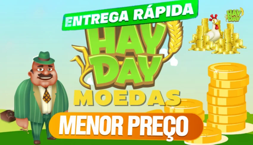 Hay Day Moedas - 24 Horas On - Entrega Rápida MENOR PREÇO!