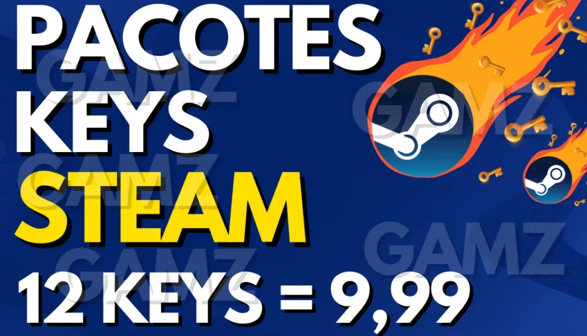 Steam Keys Aleatórias 12 Chaves = 9,99