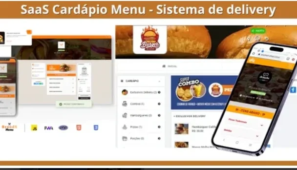 Cardápio Menu - Sistema de delivery (SaaS)