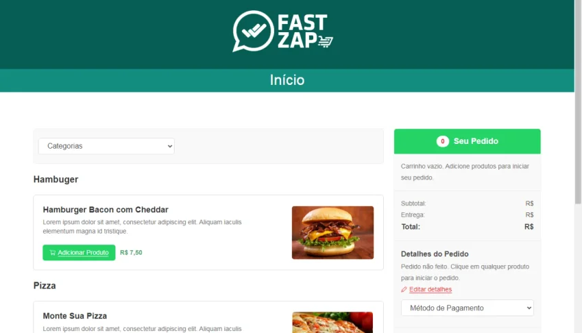 Fast Zap – Tema WordPress para Delivery Whatsapp