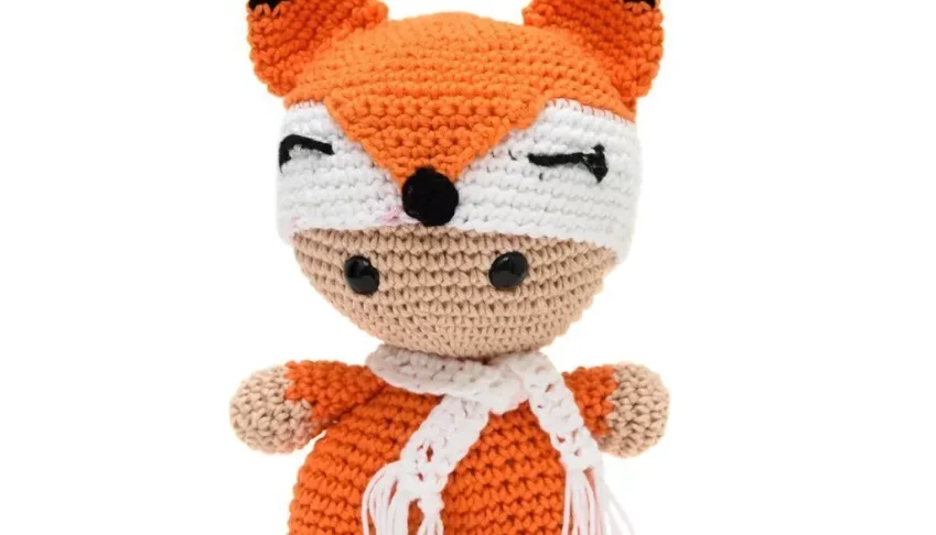 Bebê Raposa Amigurumi Artesanal Bebê Decoração Quarto