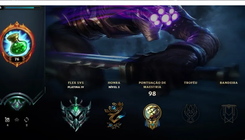 Conta de lol platina