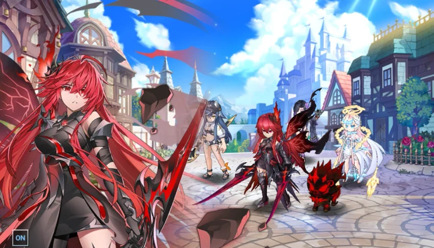 VConta Grand Chase Mobile + Elesis S e Arme S + Trajes