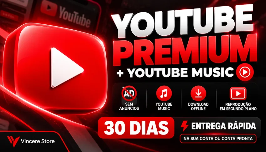 YouTube Premium + Youtube Music 30 Dias | Entrega Rápida