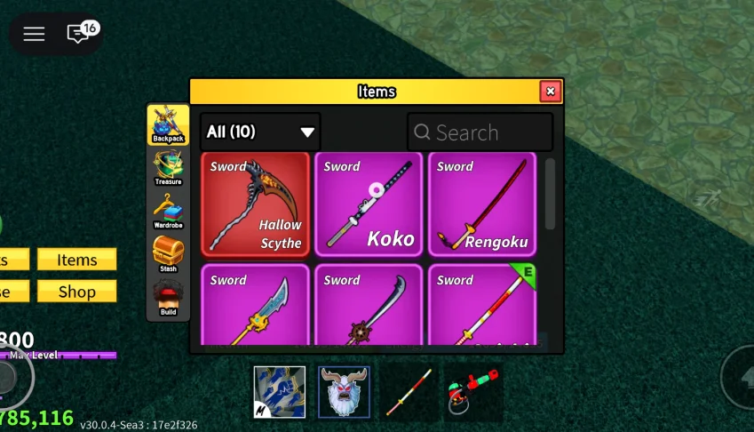 Conta blox fruits(yeti quase masterizada)