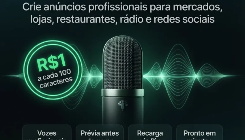 Locução Profissional para Vender Mais com a SoundIA!