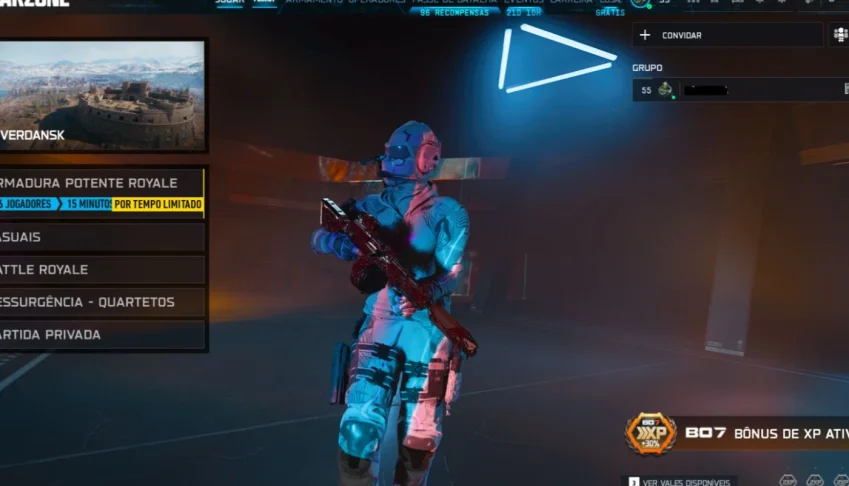 Conta warzone com singularidade, 70% de infestation feito