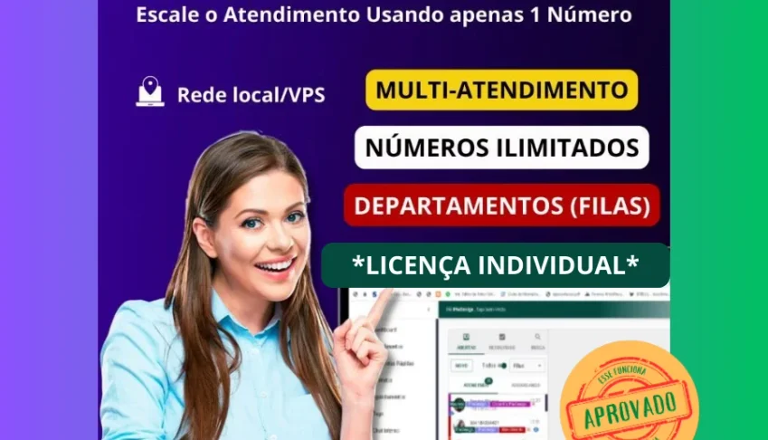 Ticket PRO - Com Multi-Atendimentos e Multi-Departamentos