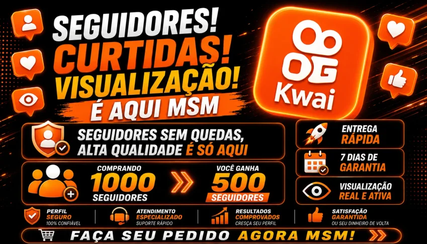 Seguidores/ Kwai/ Baratos
