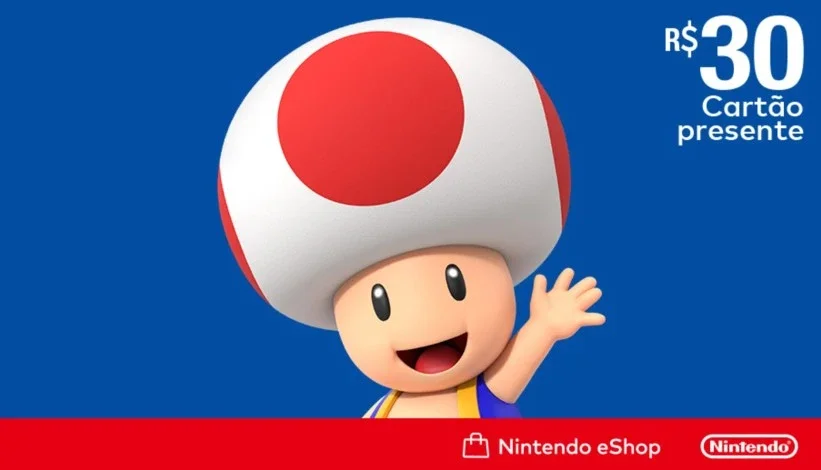 Gift Card Digital Nintendo eShop Digital 30 Reais