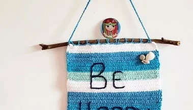 Banner / Enfeite de Parede em Crochê