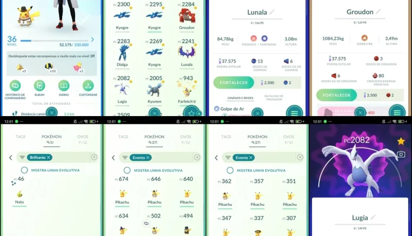 Pokémon GO Lv. 36 | 27 Eventos Especial | Lunala |  Q319