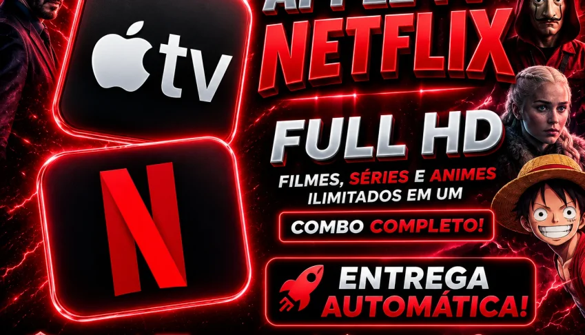 Apple Tv + Netflix - 30 Dias - Entrega automatica