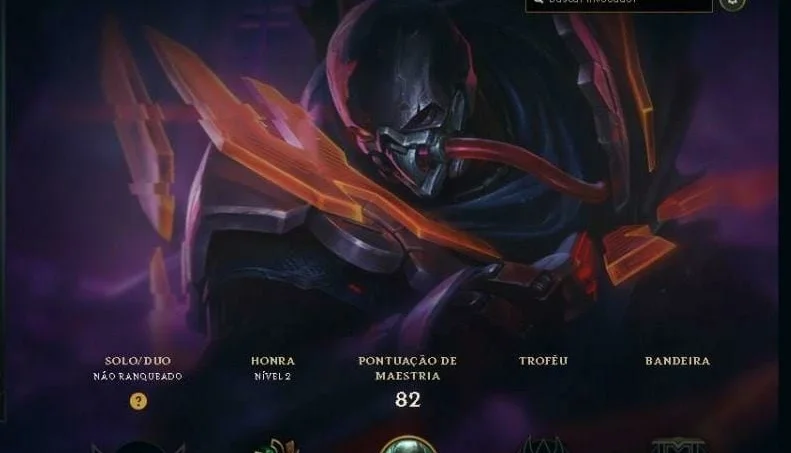 CONTA LOL NVL 45 UNRANKED