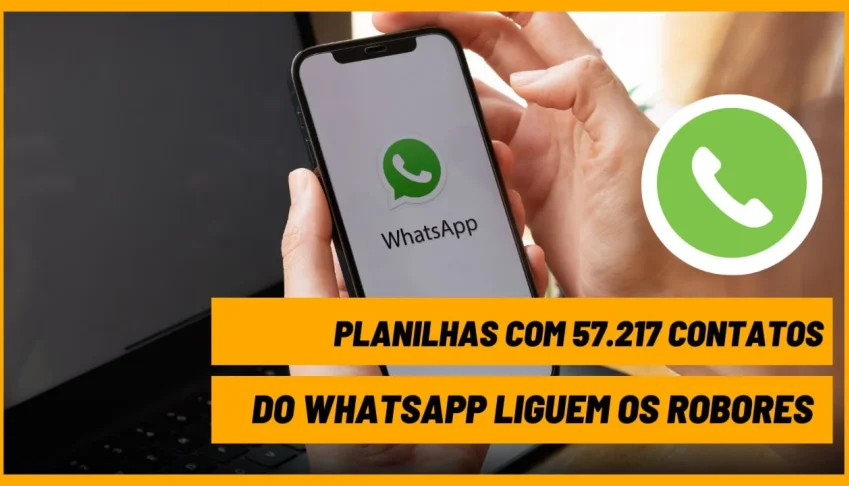 Planilhas com 57.217 contatos