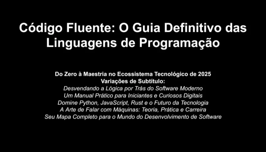 Ebook Sobre Linguagens De Programação!