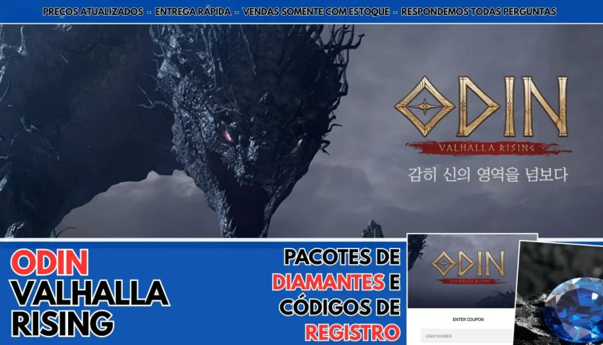 Odin Valhalla Rising - 1000 Diamantes (Todos servidores) 