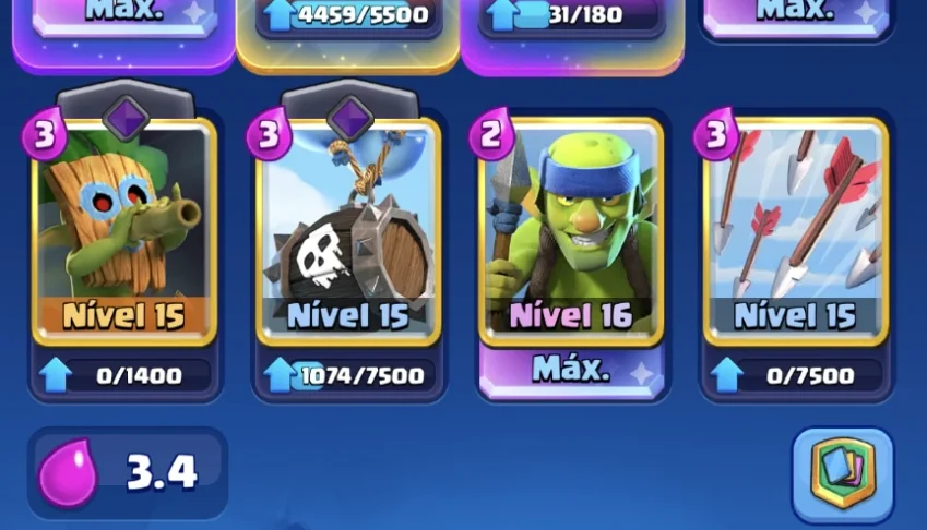 Clash Royale conta top para jogar