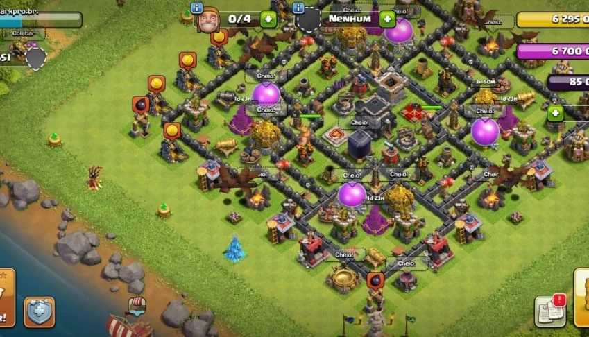 conta clash of clans / cv9 semi full