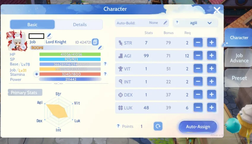 Ragnarok Origin LK AGI CRIT 210K+