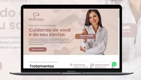 Template Landingpage para dentistas editável