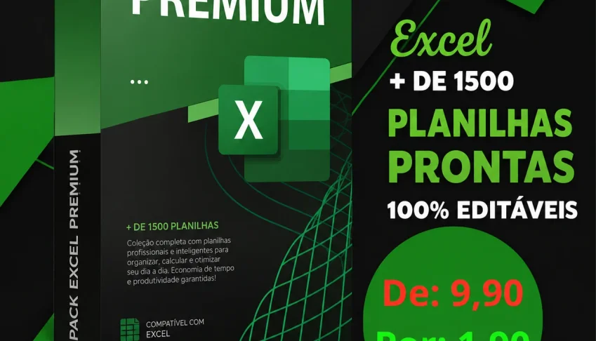Pack +1500 Planilhas Premium - 2026