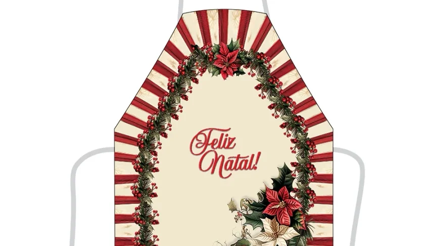 Avental de Cozinha 80x60cm - Vila e Natal