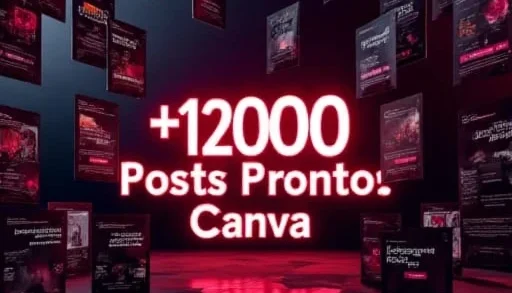 Pack Com +12.000 Posts Editáveis No Canva