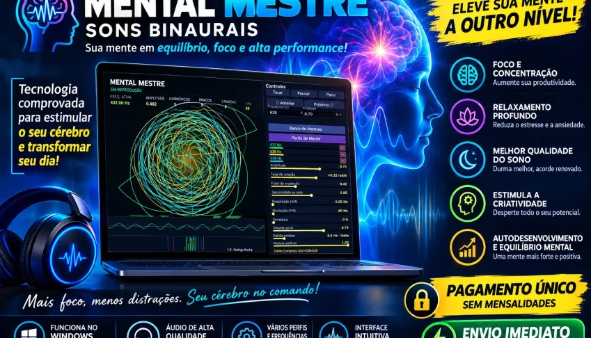 Mental Mestre - Sons Binaurais para Windows