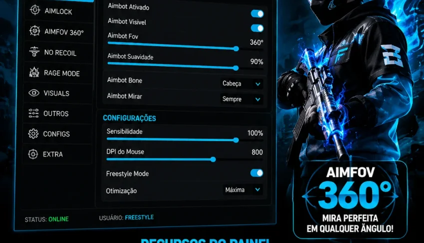 Painel freestyle gelo invertido sem ban sem medo