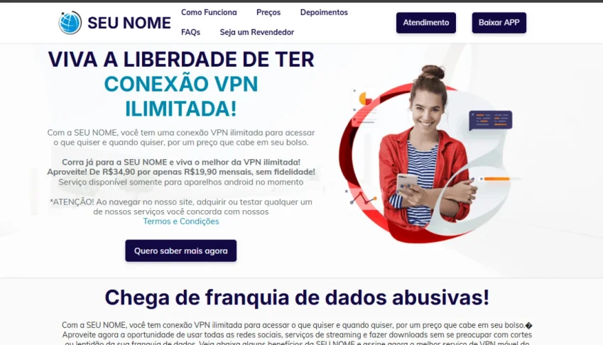 Landing Page Provedor De Internet Ilimitada