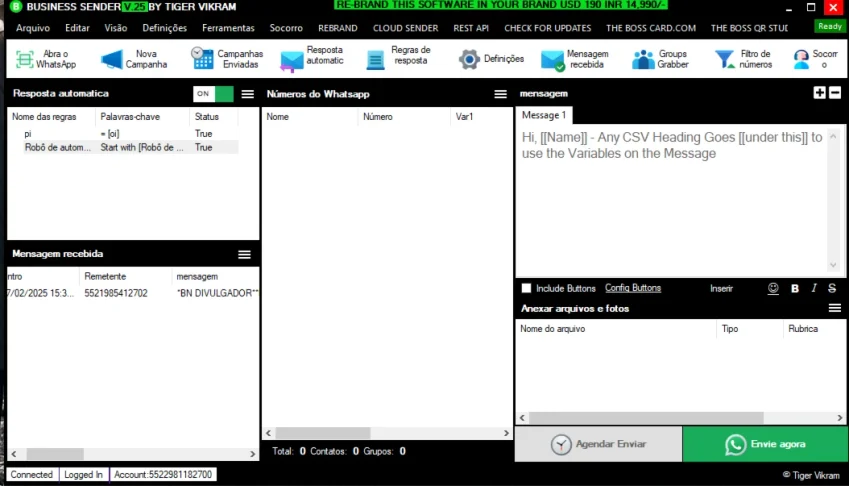 Business Sender 25.0 Respostas Wh4ats4app