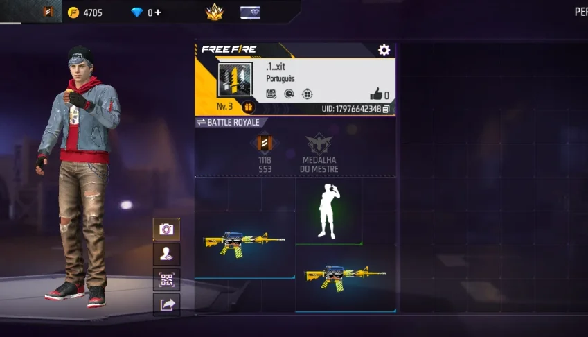 🔥 Conta Free Fire Lvl 3 | Troca De Nick Disponível ✅ | Arma