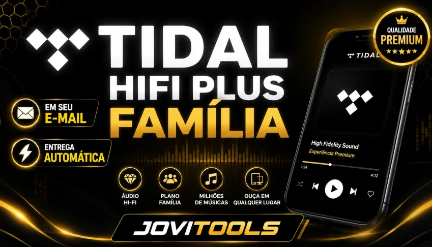 Tidal Hifi Plus Família | 30 Dias | Em Seu E-Mail
