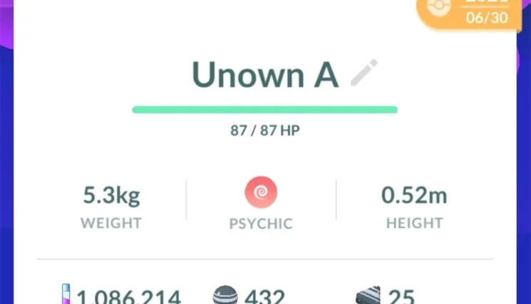 UNOWN Letra A - Vários Disponíveis - (Leia a Descrição)
