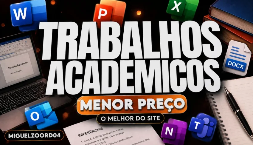 Faço Seus Trabalhos/Tarefas/Projetos Escolares