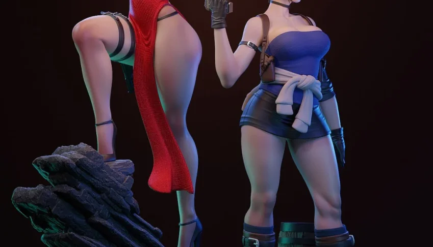 Jill Valentine Resiedent Evil 3d stl