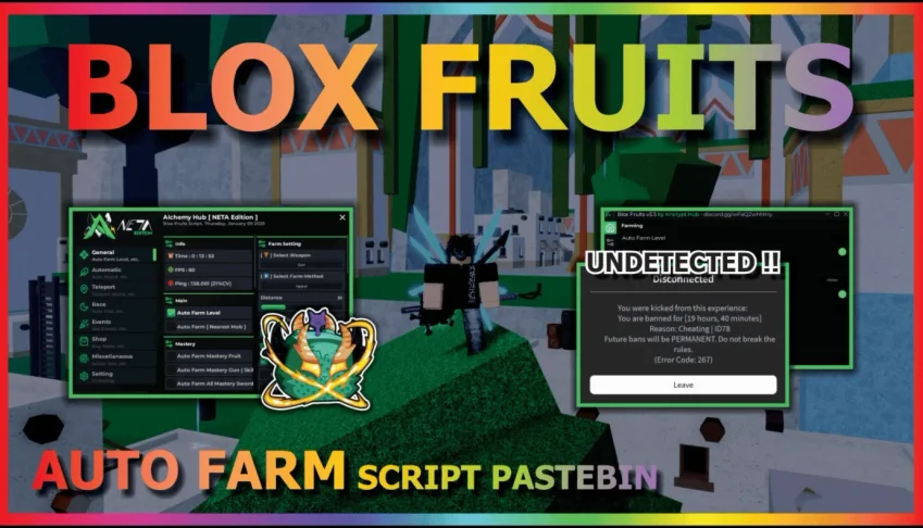 Script Blox fruits Auto Farm Anti ban 100%