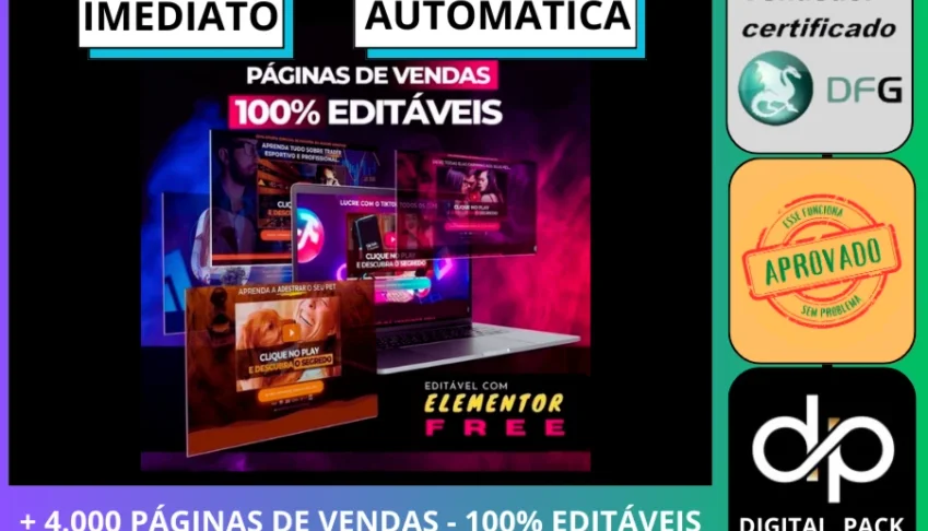 4.000 Modelos de Página de Vendas - ALTA CONVERSÃO